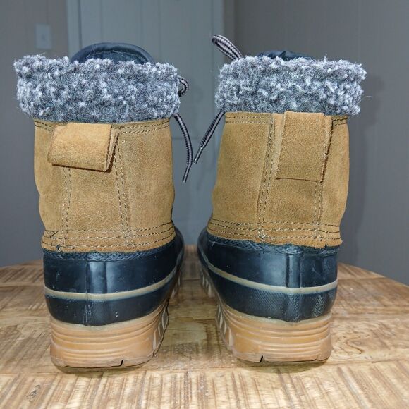 Insulated Duck Boot Thermalite Sz 7 Leather Upper Winter Snow Waterproof Toe main image 14